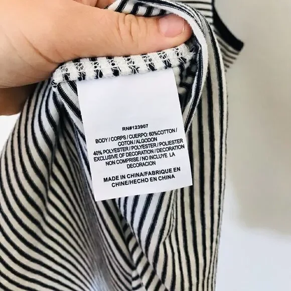 Sperry | navy and white stripe tank top - Picture 4 of 7